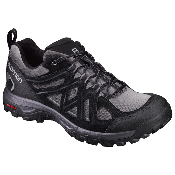 Salomon Israel EVASION 2 AERO - Mens Hiking Shoes - Grey/Black (MHEC-20615)